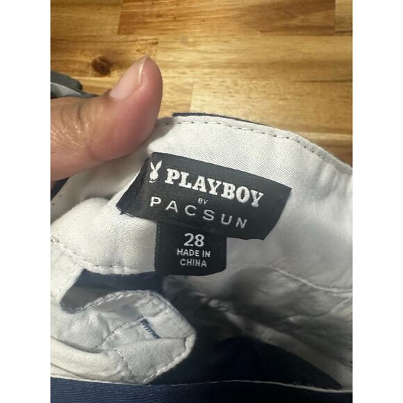 Pacsun x Playboy Blue Ex-Boyfriend Work Pants – Relaxed Fit, Street Style - Picture 6 of 8